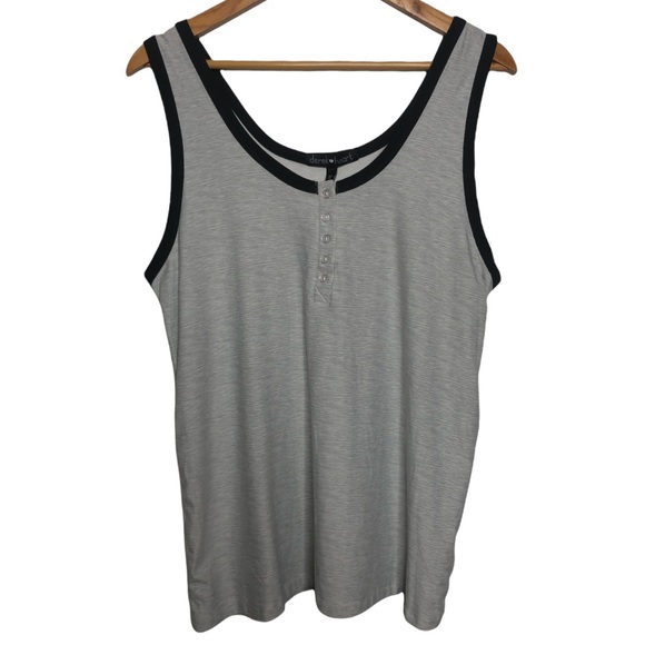 Derek Heart Gray Tank Top Size XL NEW - Picture 1 of 8